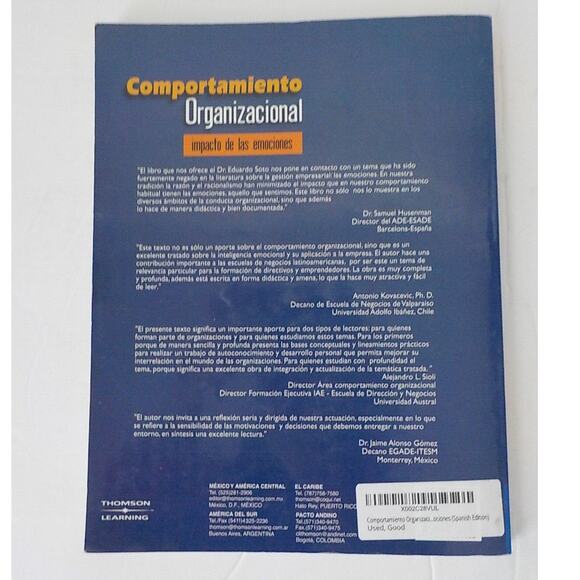 Comportamiento Organizacional Impacto de las Emociones Eduardo Soto 2004 Spanish - Picture 2 of 6